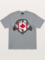 Canada Flag World Cup Poster Gildan T-shirt