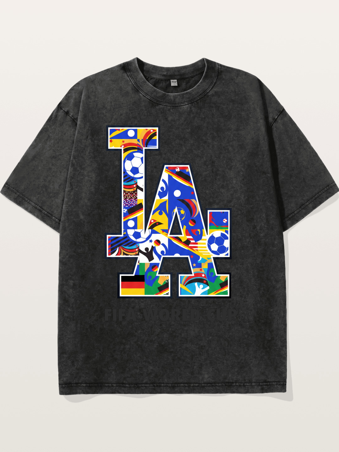 LA 2026 World Cup Nations Flags Washed T-shirt