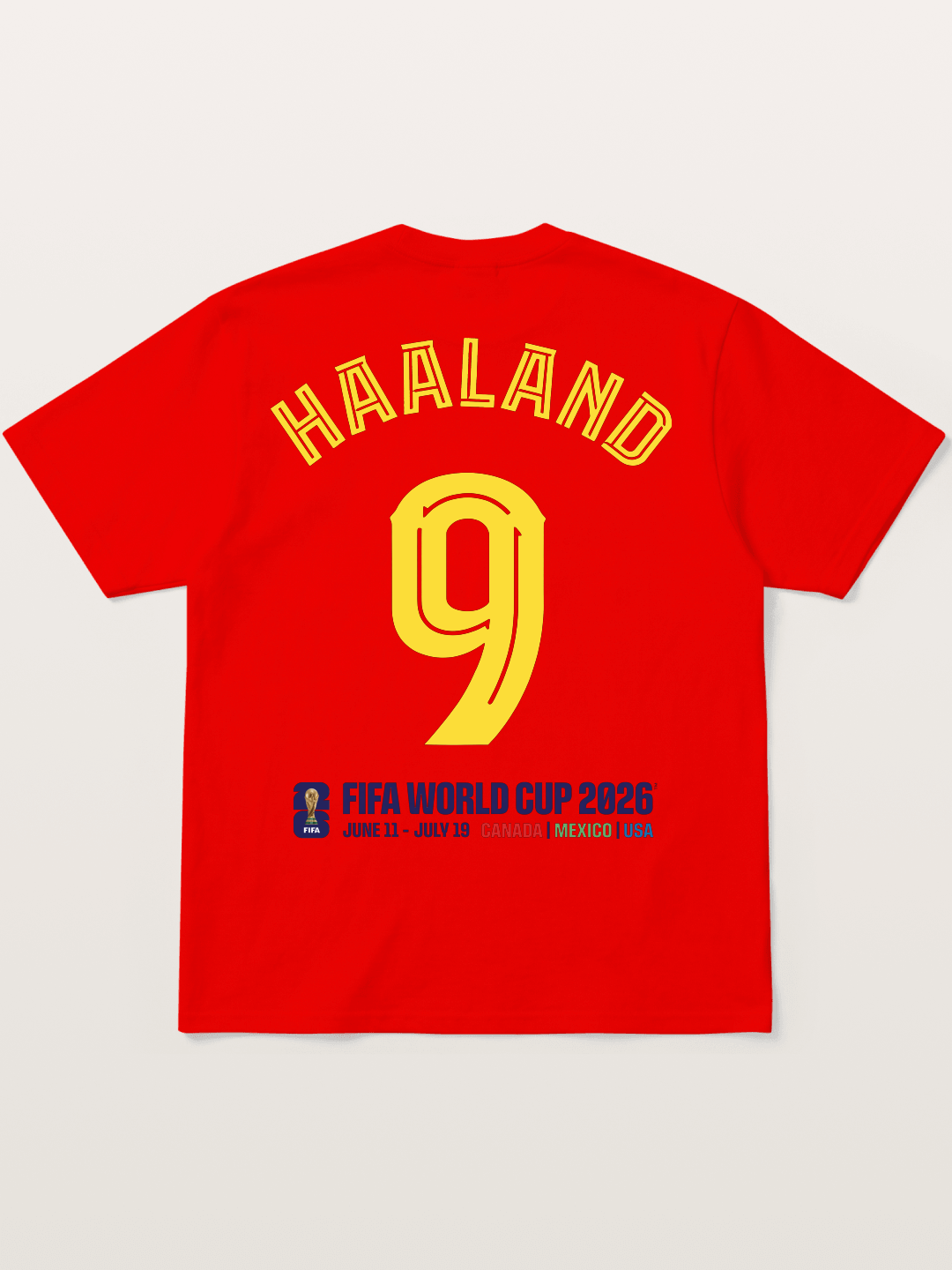 Haaland 9 World Cup 2026 Cotton T-shirt