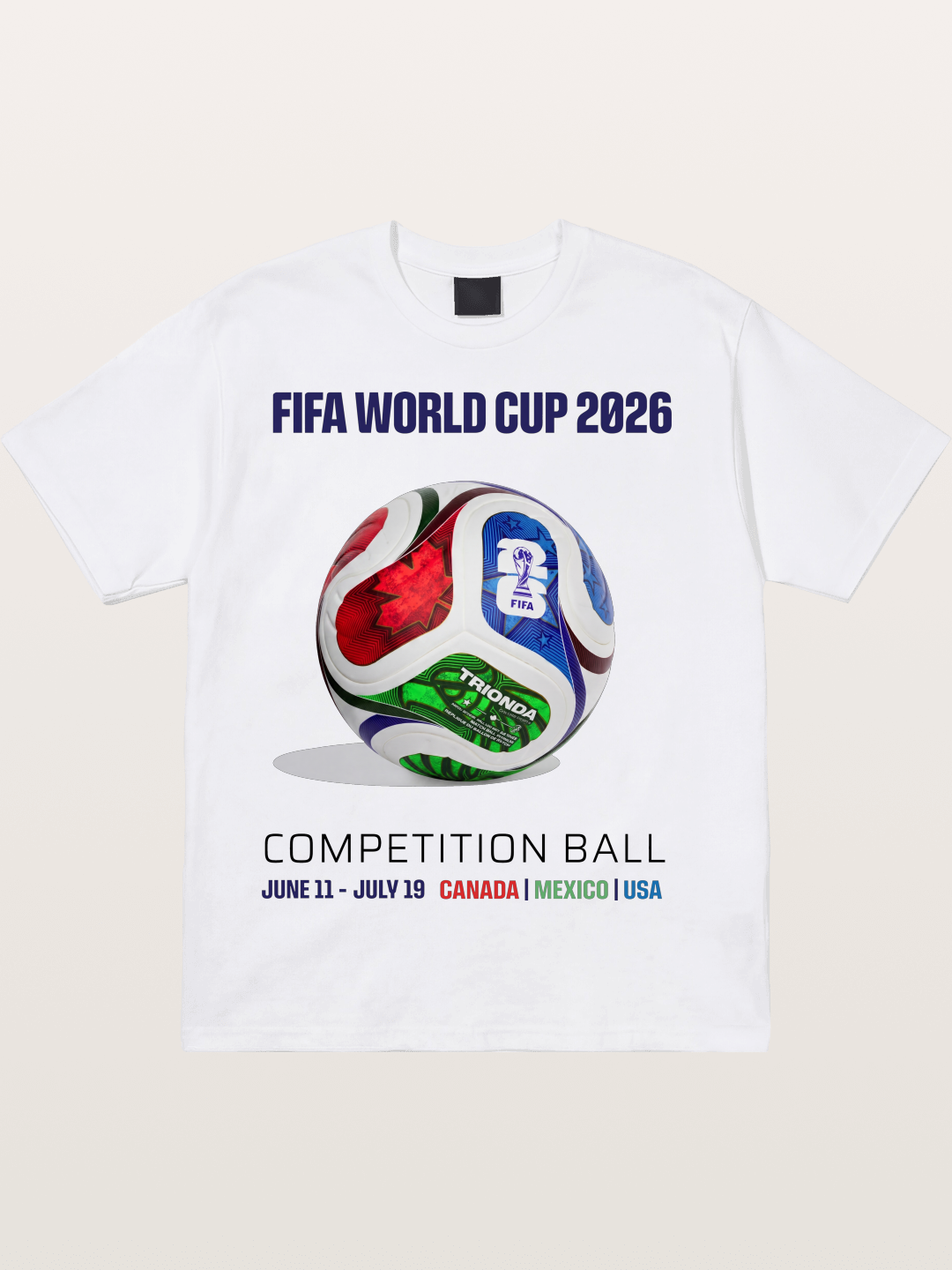 2026 World Cup Official Competition Ball Cotton T-shirt