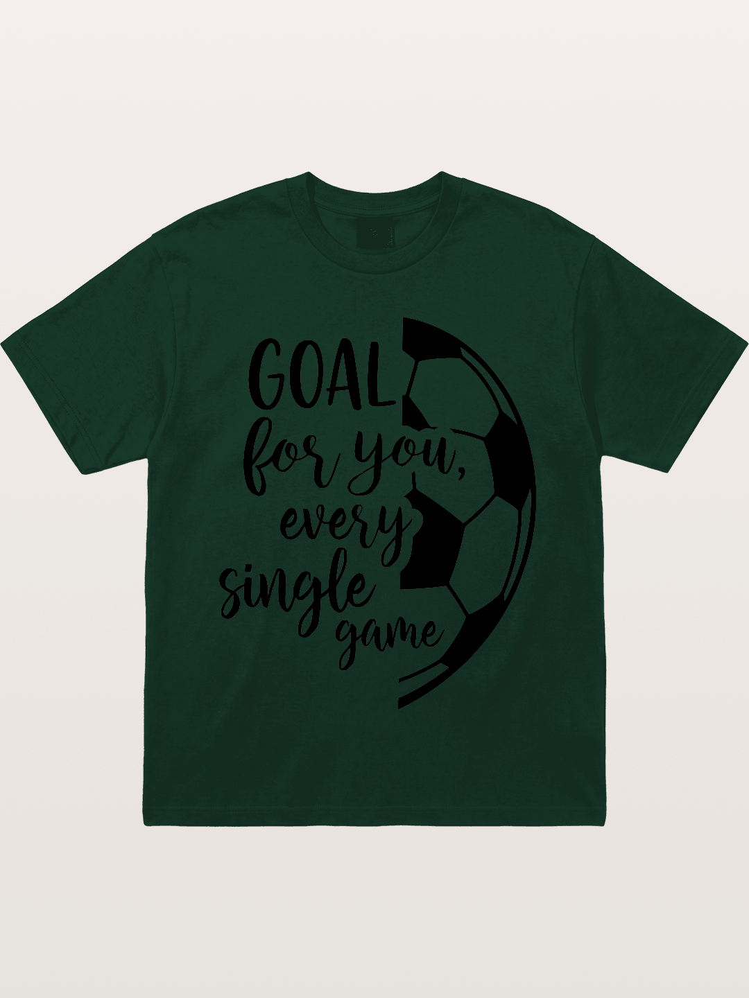 Goal For You Soccer Script Card Gildan T-shirt