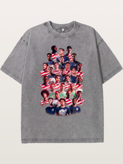 USMNT Full Squad Collage Portrait Washed T-shirt