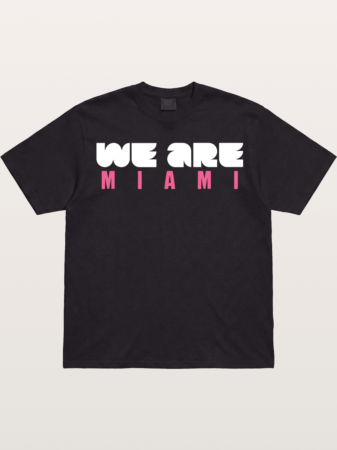 Miami Pink Patterned Letters Gildan T-shirt