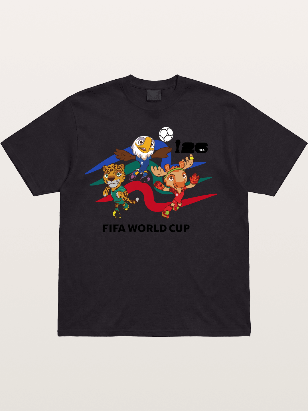 WC 2026 Host City Mascots Trio Cotton T-shirt