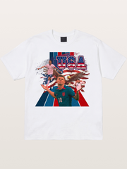 US Soccer Eagles And Two National Stars Cotton T-shirt