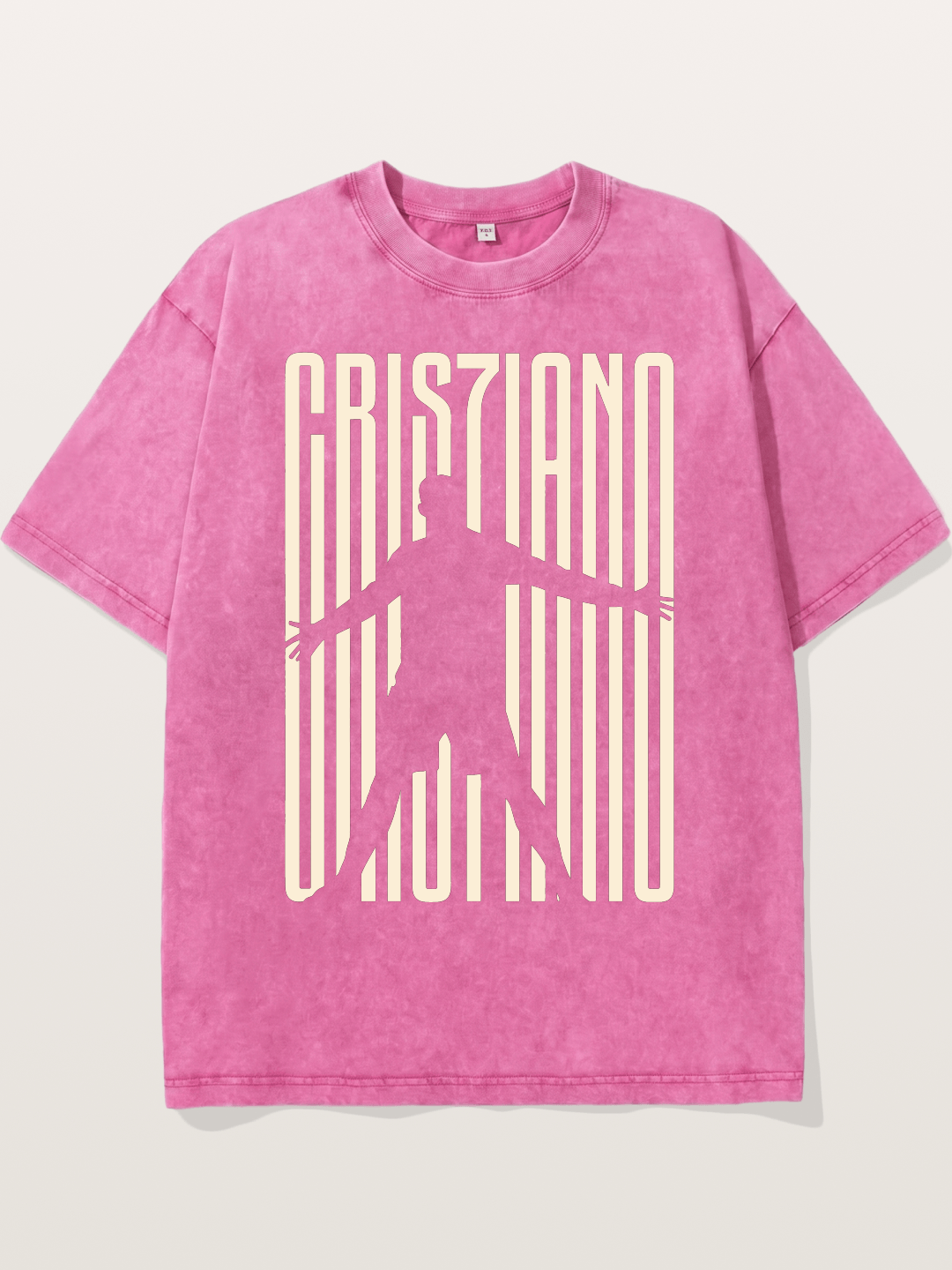 Cristiano Ronaldo Celebration Silhouette Washed T-shirt