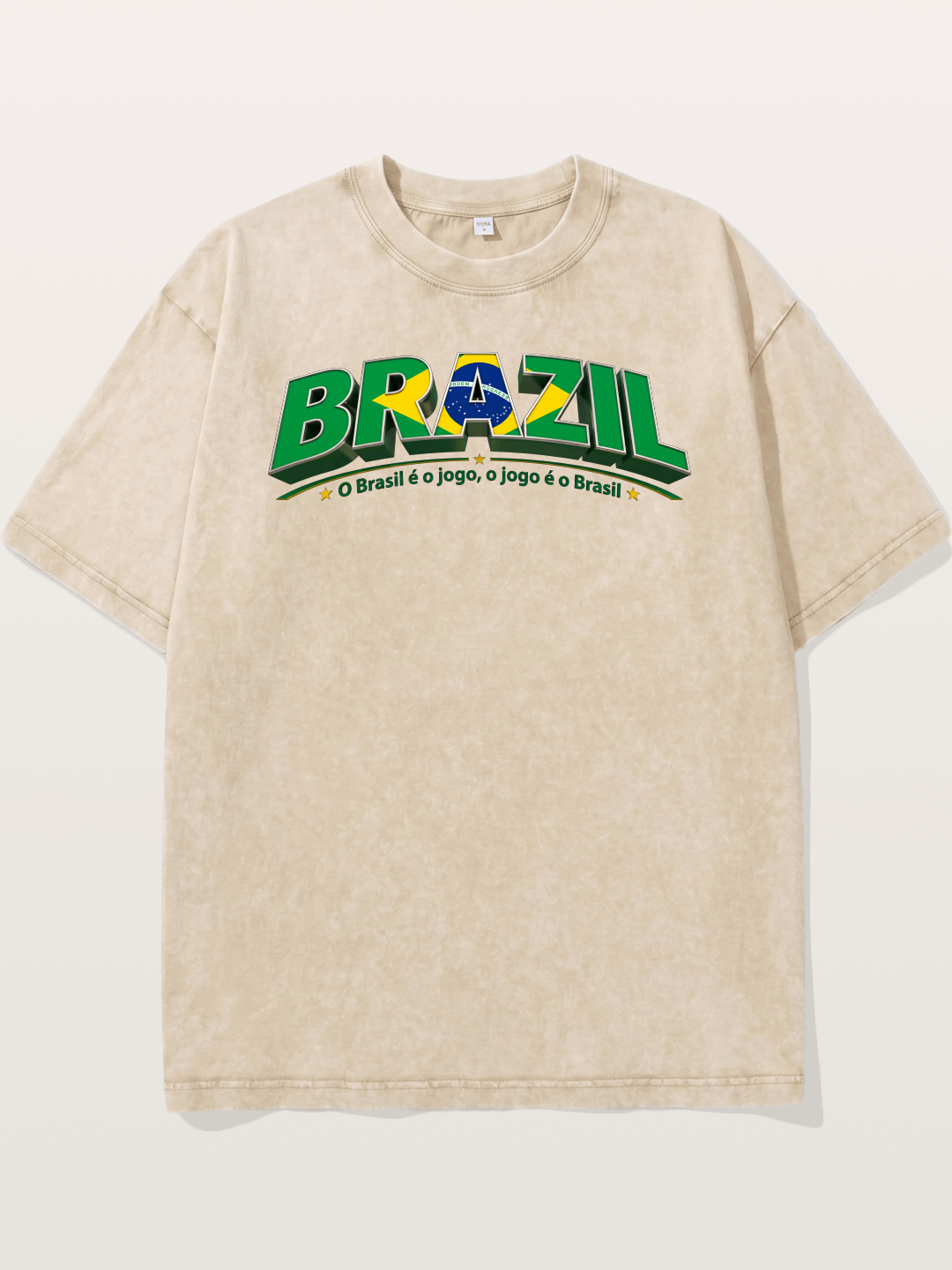 Brazil Retro Team Logo WC Washed T-shirt