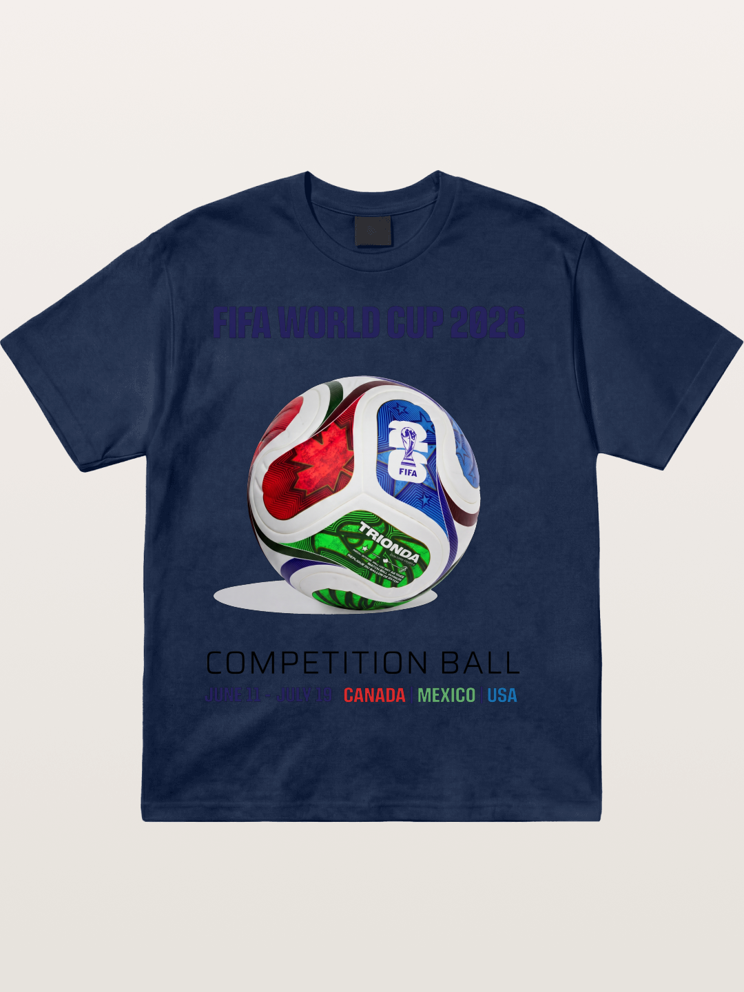 2026 World Cup Official Competition Ball Cotton T-shirt