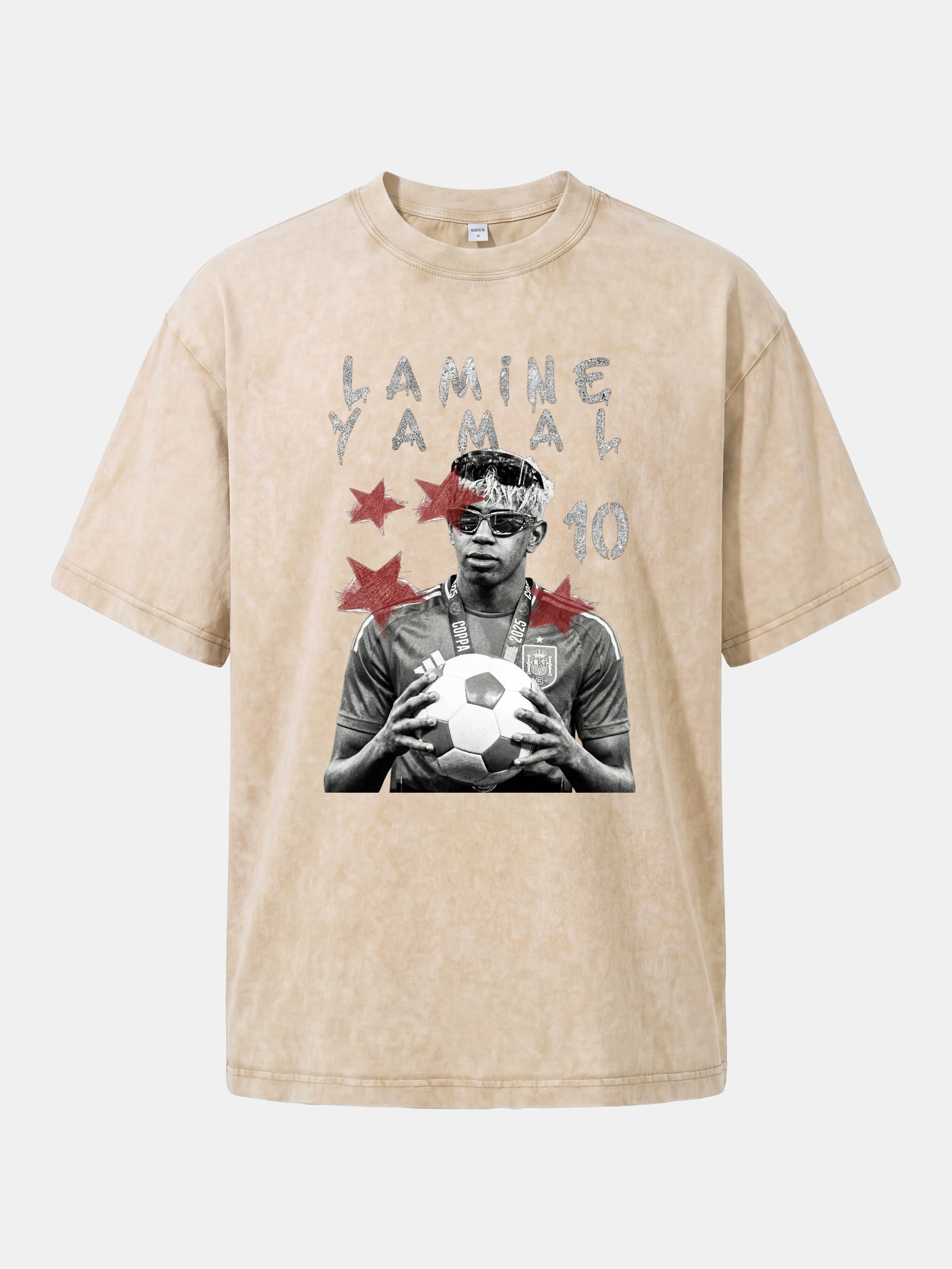 Lamine Yamal 2025 Star Card Washed T-shirt