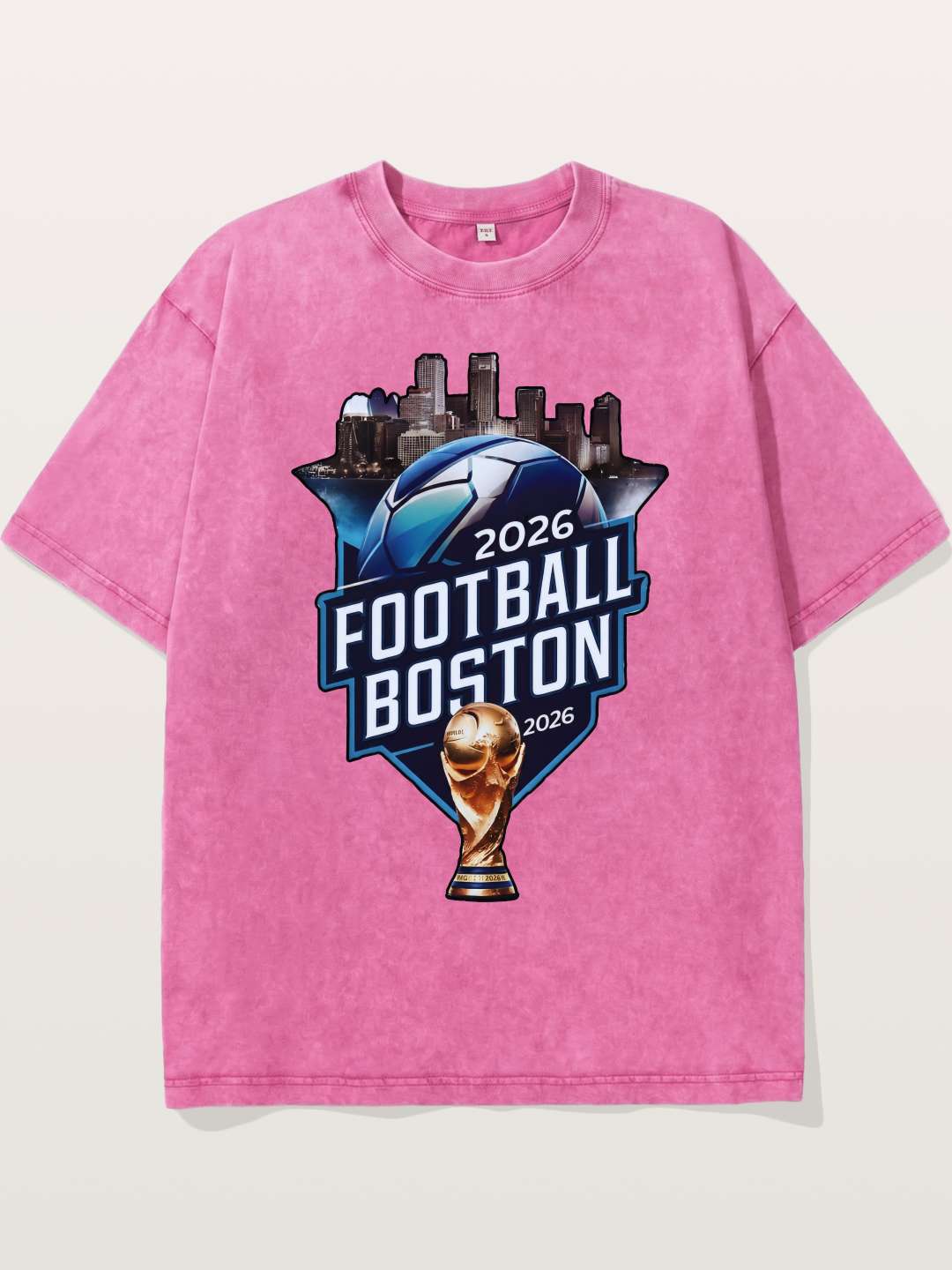 Boston 2026 World Cup City Badge Washed T-shirt