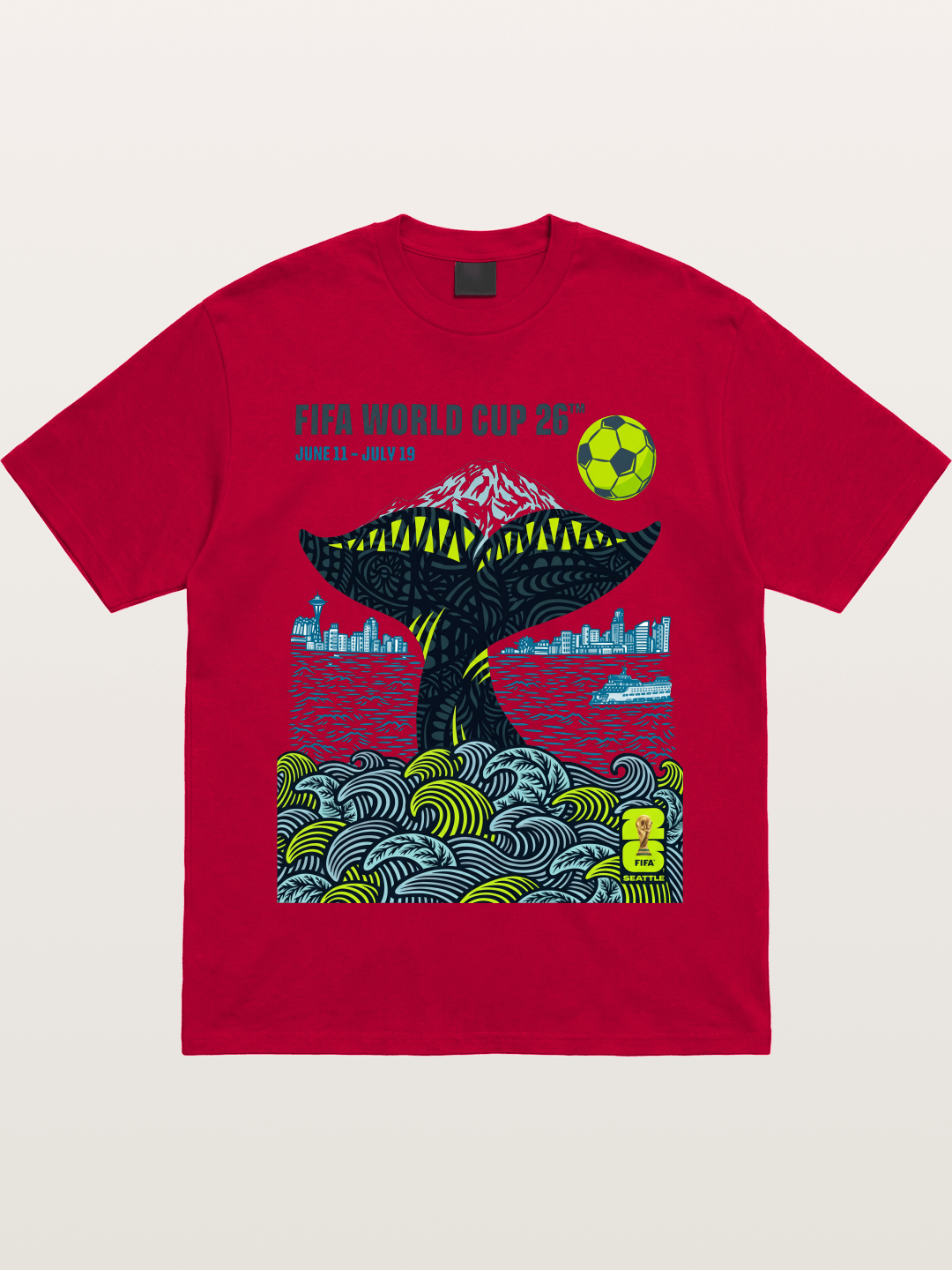 Vancouver 2026 WC Orca Tail Art Gildan T-shirt