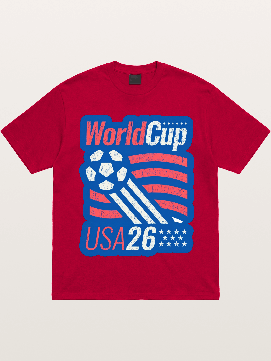 American Flag Soccer Ball WC 2026 Gildan T-shirt
