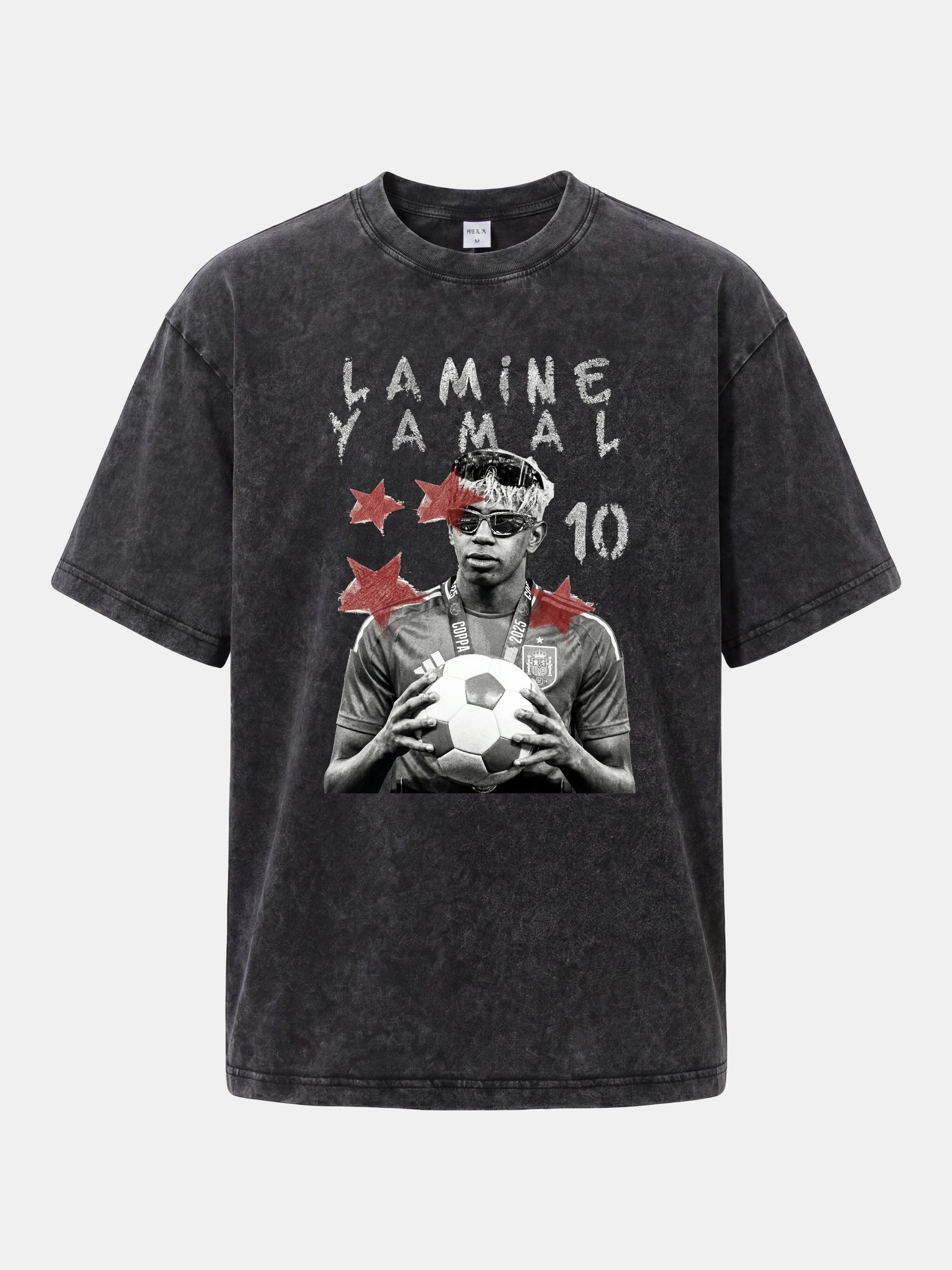 Lamine Yamal 2025 Star Card Washed T-shirt