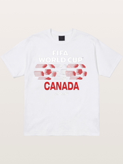 Canada WC 2026 Speed Text Design Cotton T-shirt