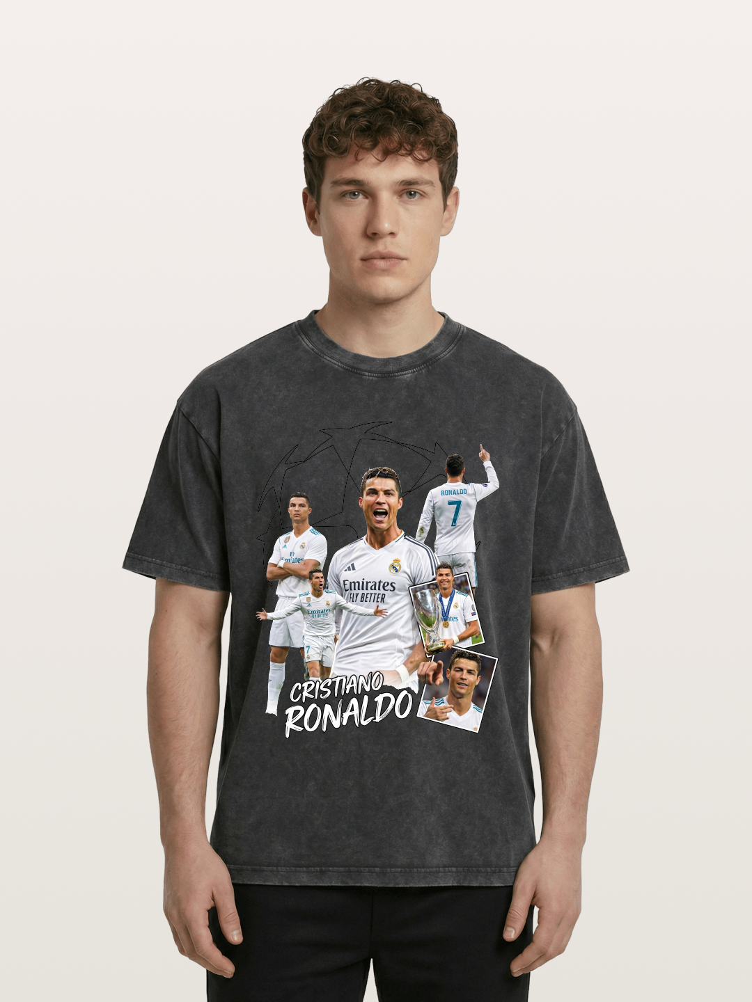 Cristiano Ronaldo Real Madrid Washed T-shirt