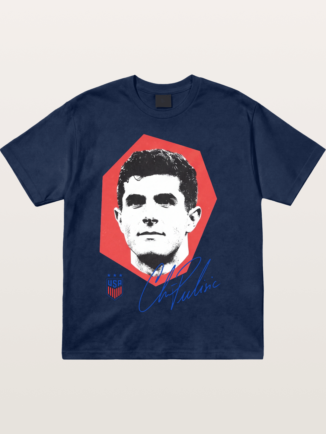 Christian Pulisic Octagon Signed Mark Cotton T-shirt