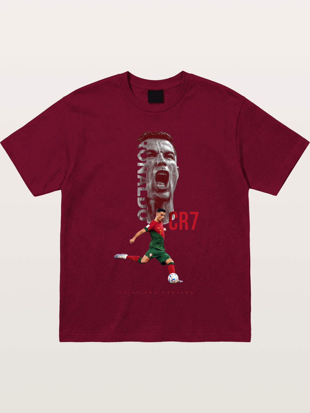 CR7 Portugal Action Print Gildan T-shirt