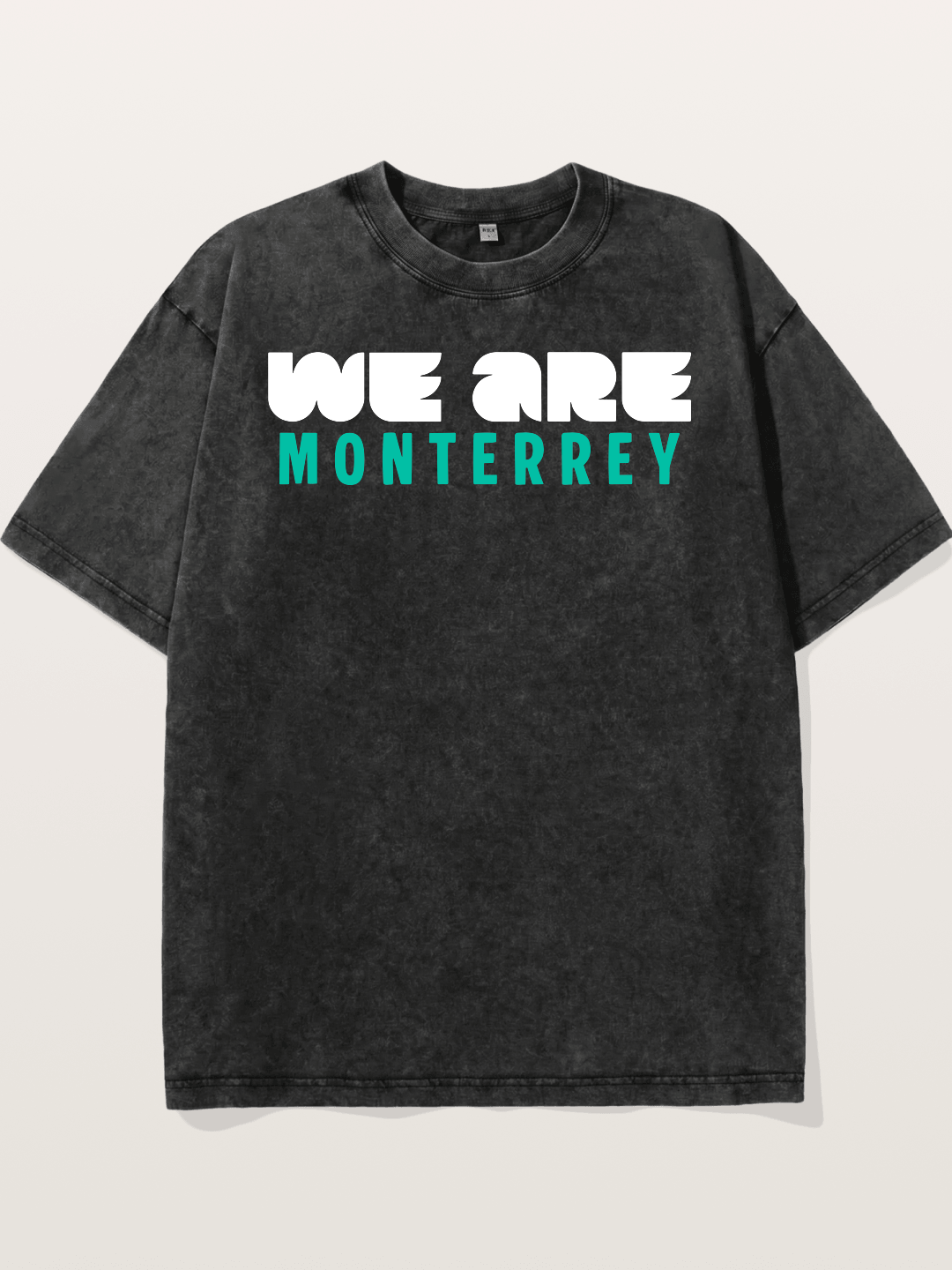 Monterrey Teal Bold Sticker Washed T-shirt
