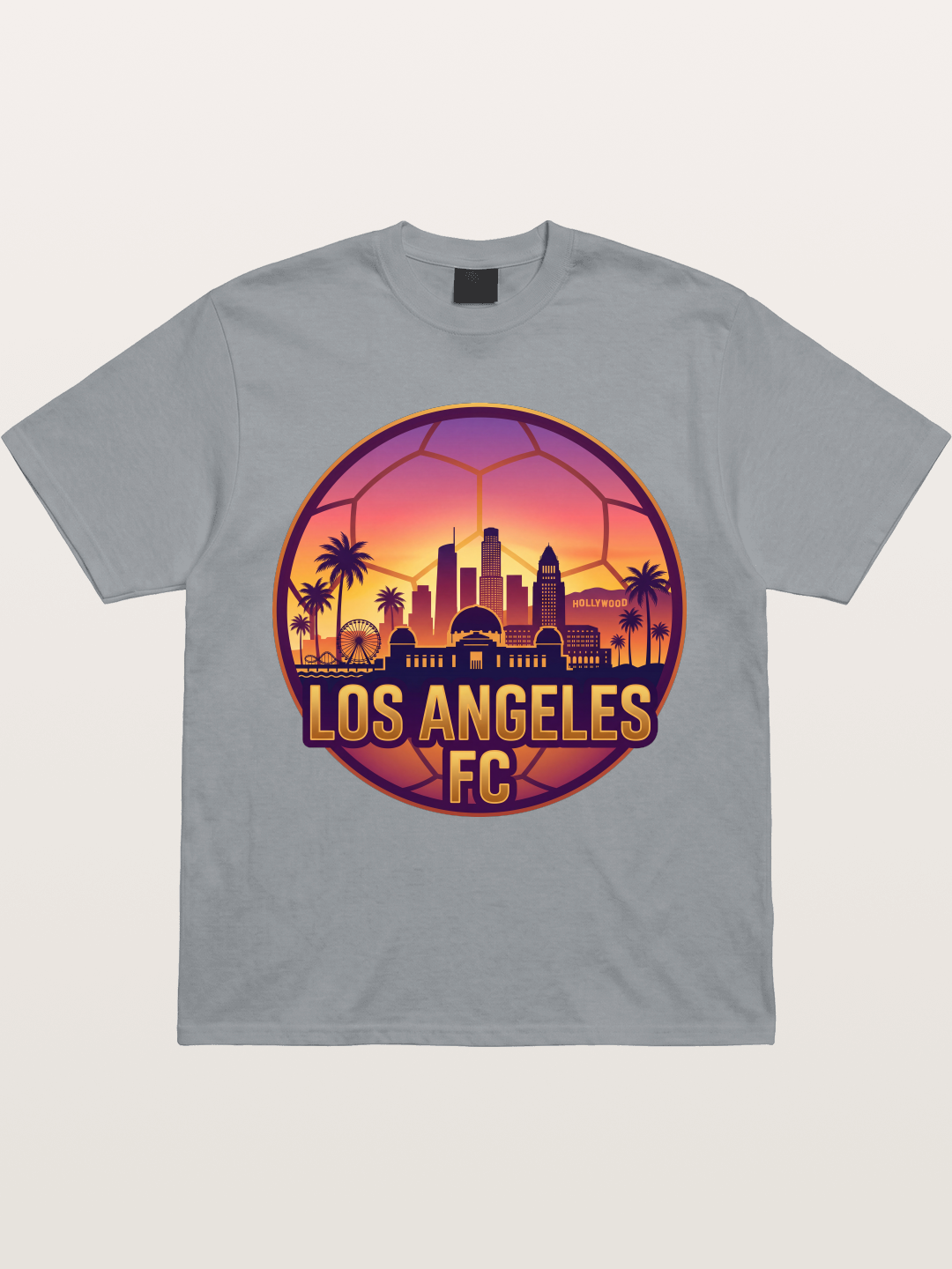 LA FC Sunset City Skyline Gildan T-shirt