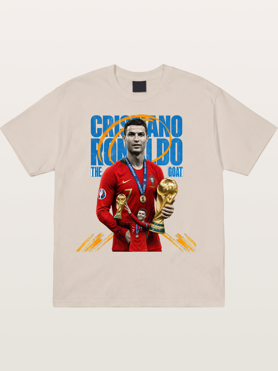 CR7 Portugal WC Trophy Art Cotton T-shirt