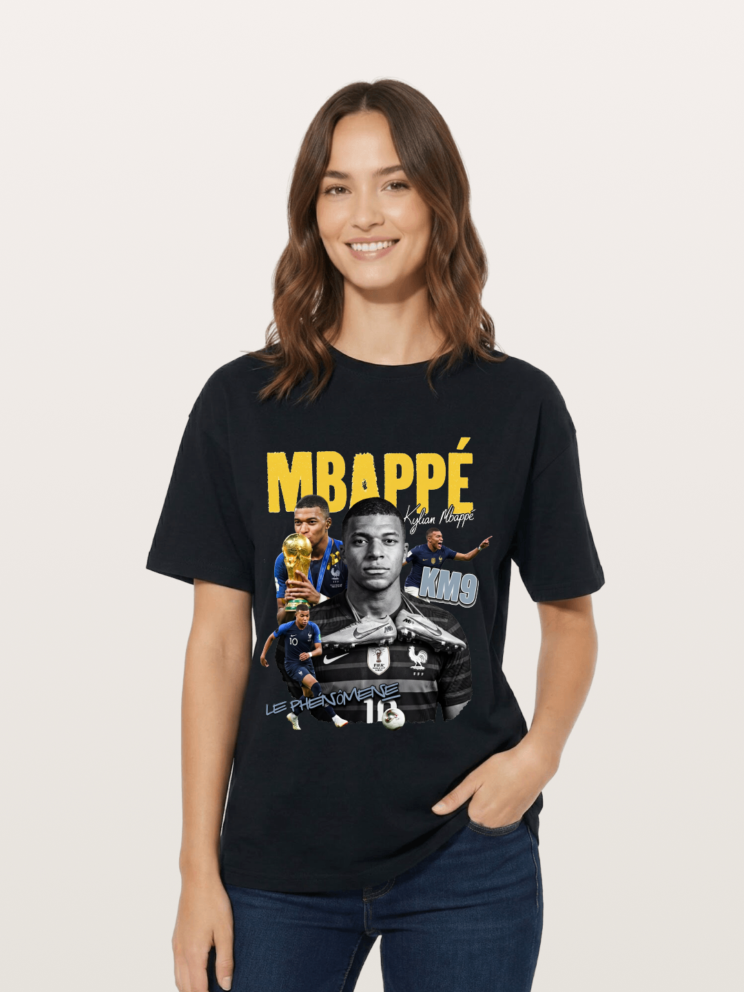 Kylian Mbappé KM9 Graphic Cotton T-shirt
