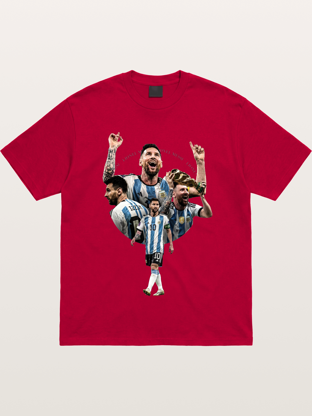 Messi World Champion Montage Gildan T-shirt