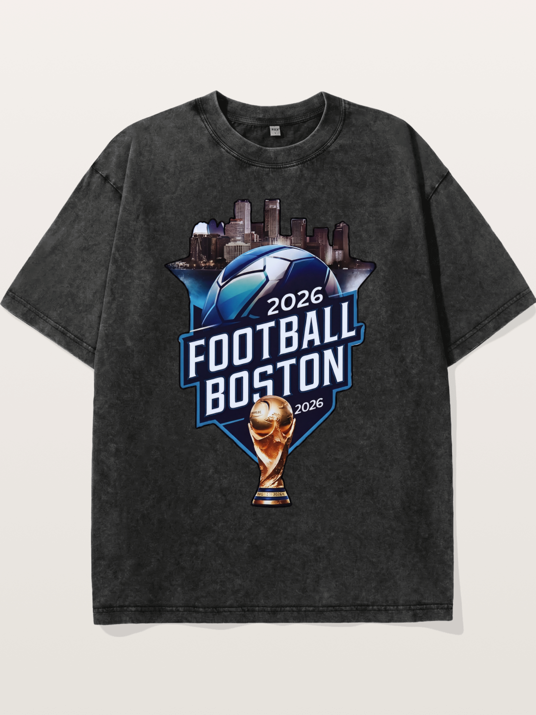 Boston 2026 World Cup City Badge Washed T-shirt