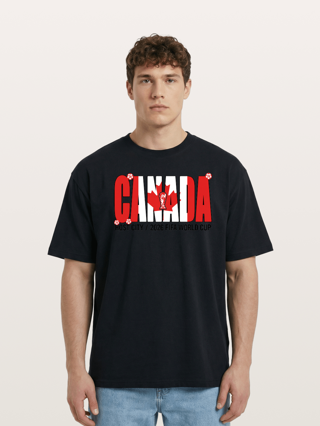 Canada 2026 World Cup Typography Cotton T-shirt