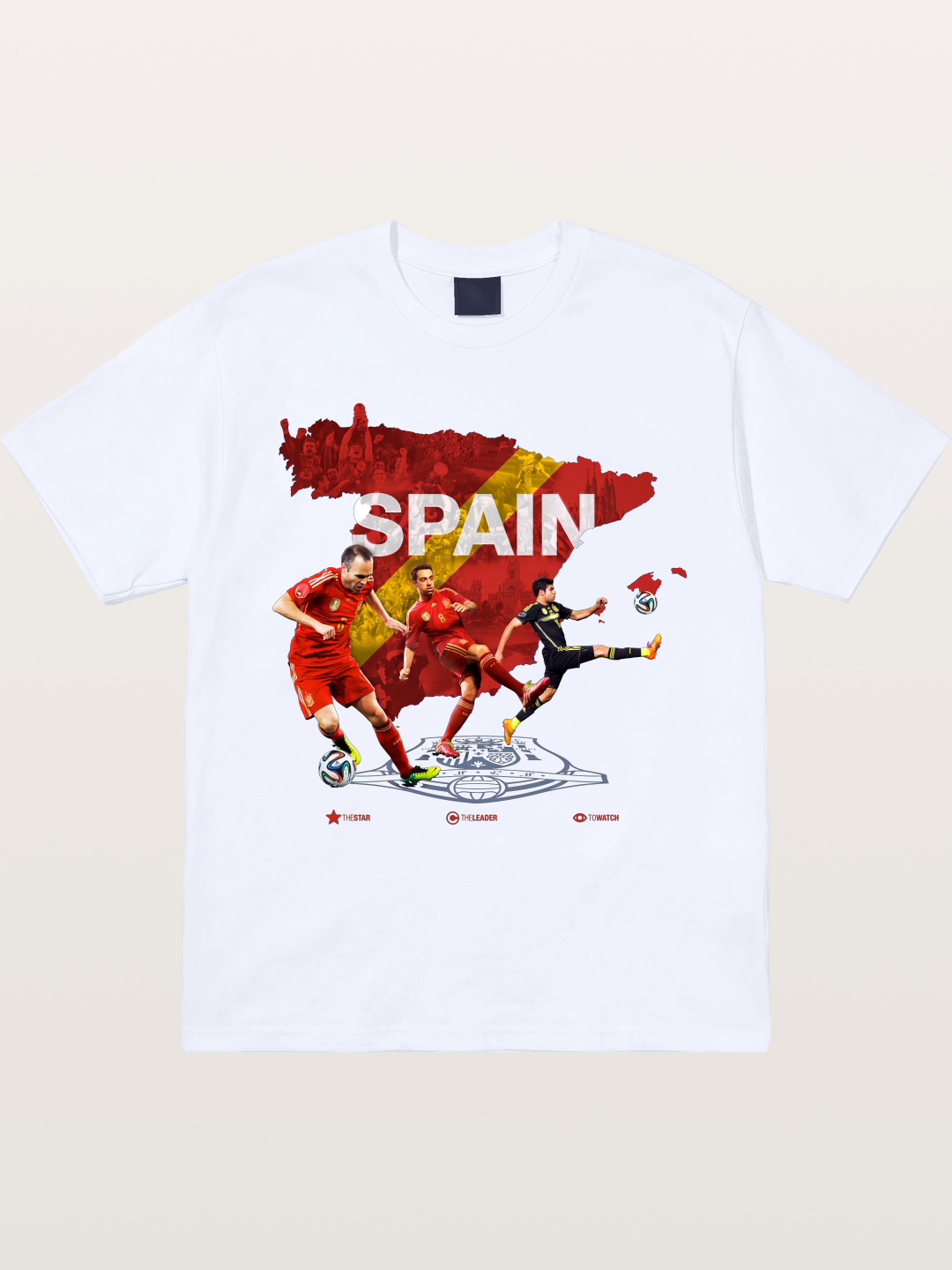 Spain National Team Players Collage Gildan T-shirt