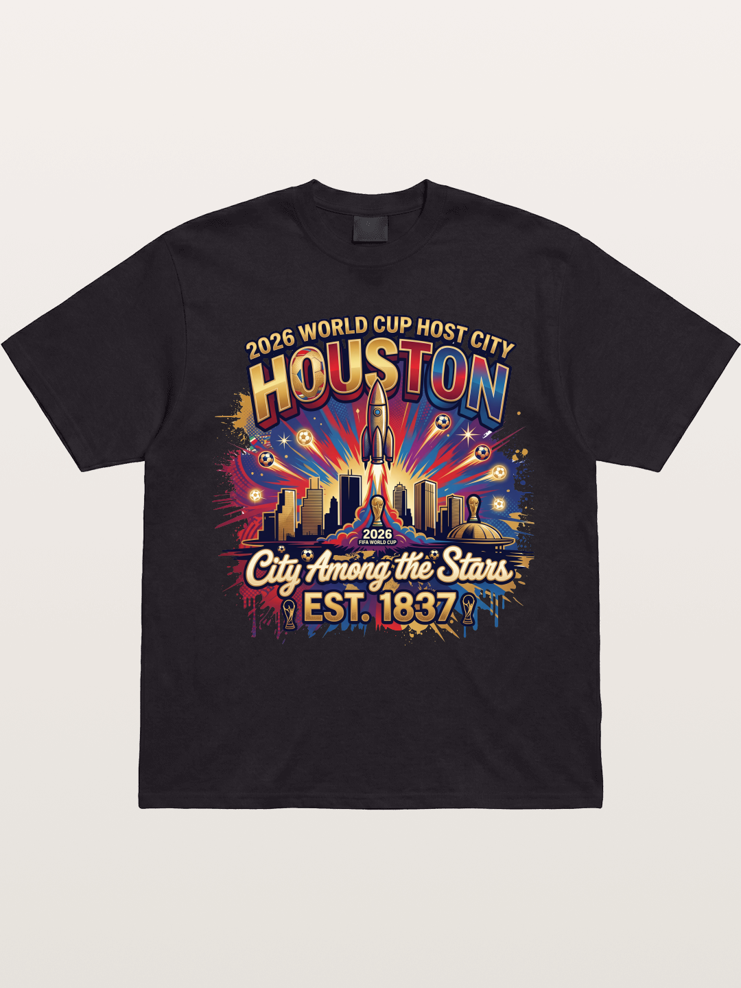 Houston 2026 Host City Art Gildan T-shirt