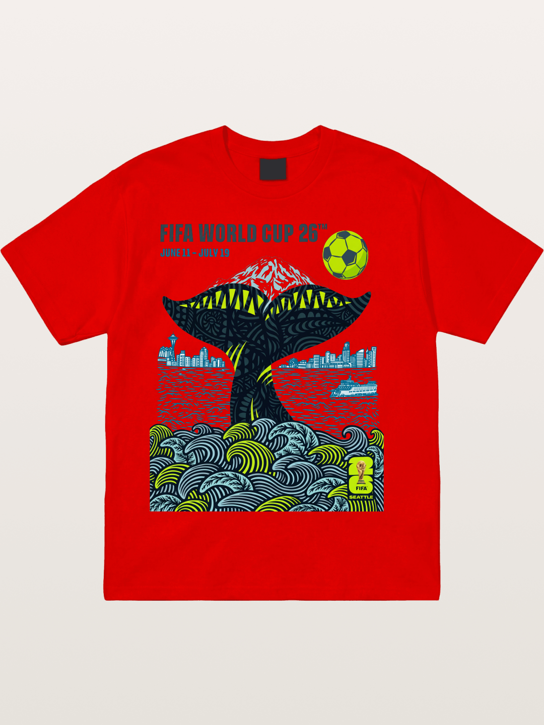 Vancouver 2026 WC Orca Tail Art Cotton T-shirt