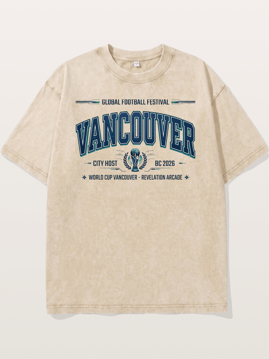 Vancouver 2026 World Cup Badge Washed T-shirt
