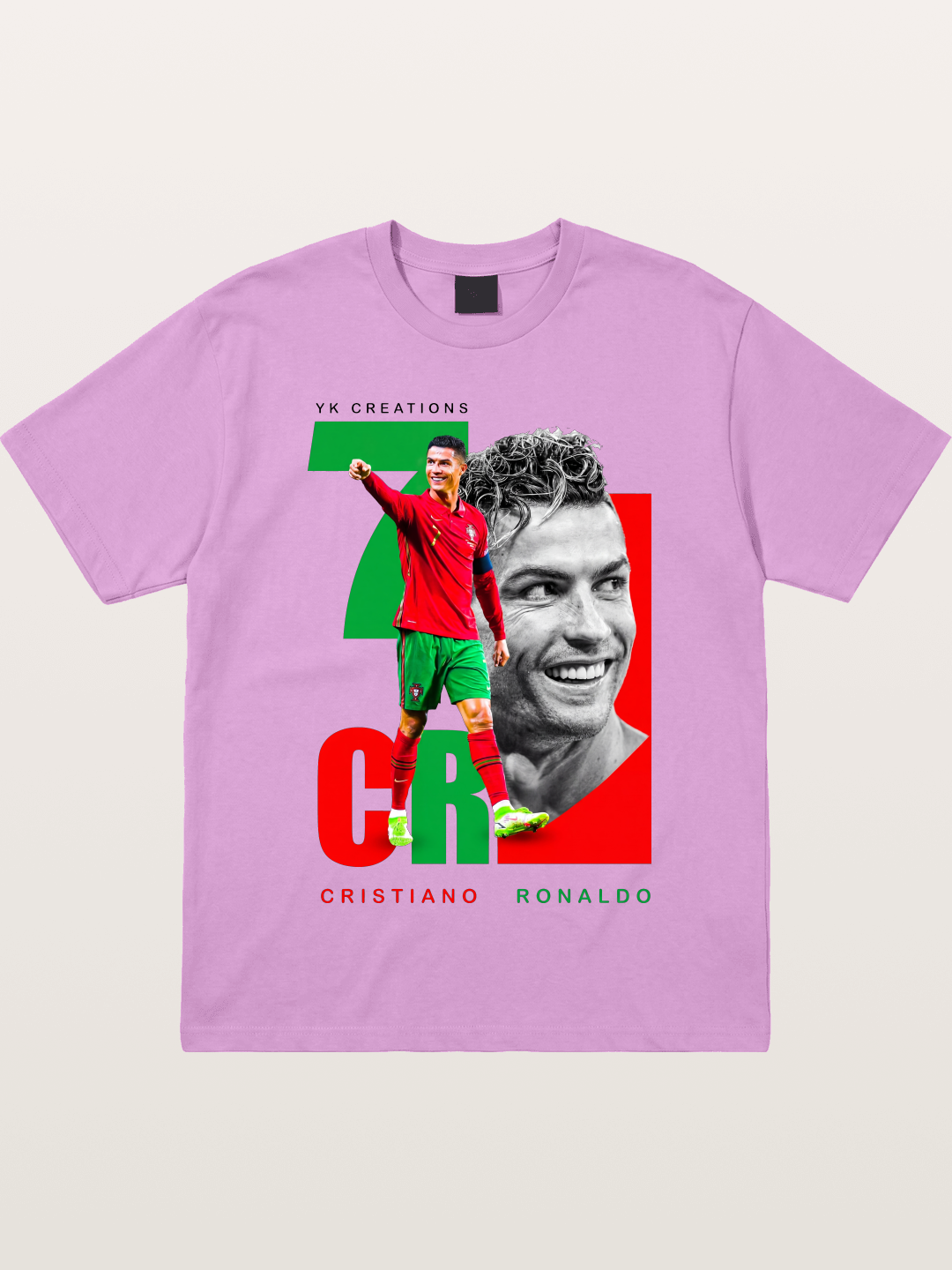 Ronaldo Portugal Colors Portrait Gildan T-shirt