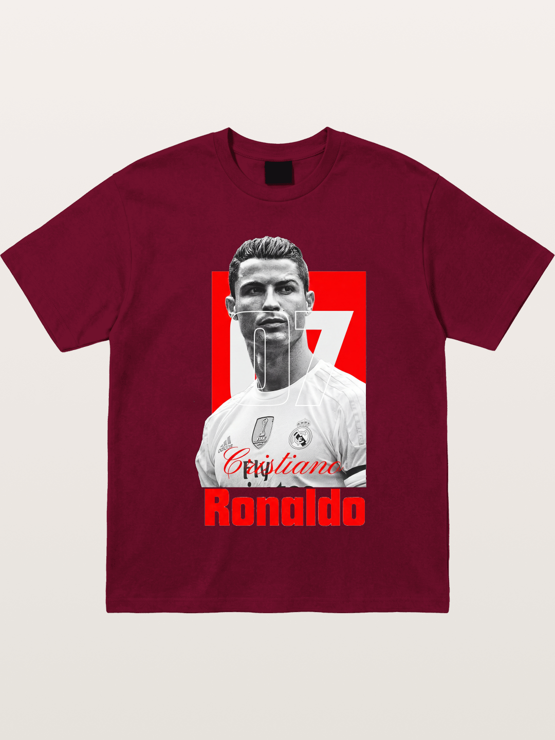 Ronaldo Real Madrid Number 7 Gildan T-shirt