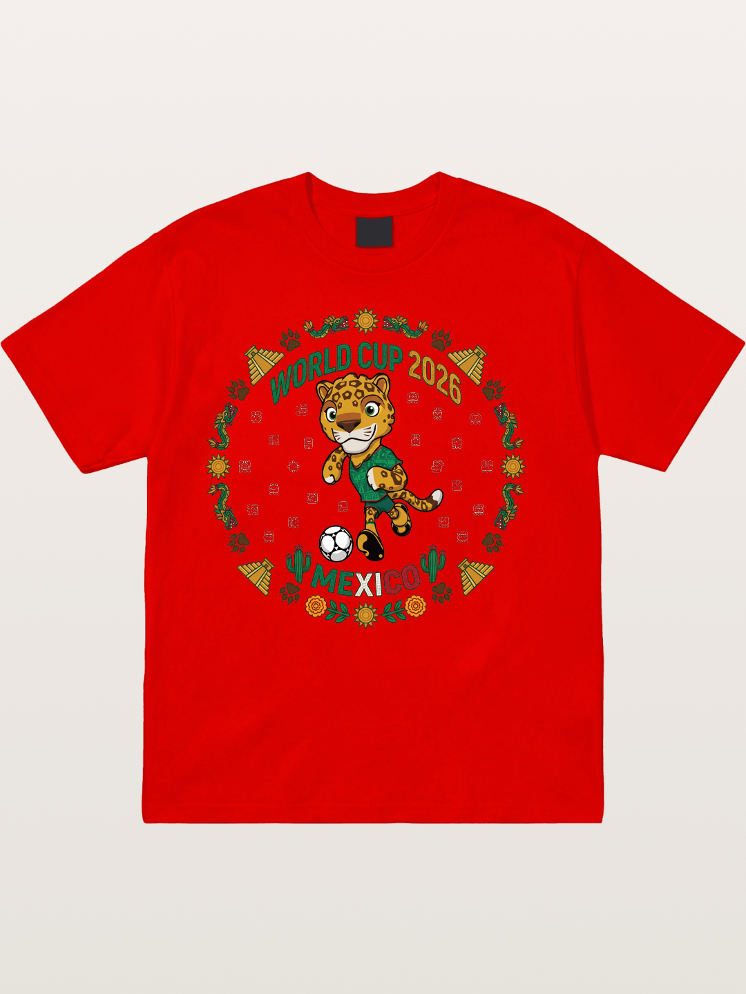 Mexico 2026 World Cup Mascot Cotton T-shirt