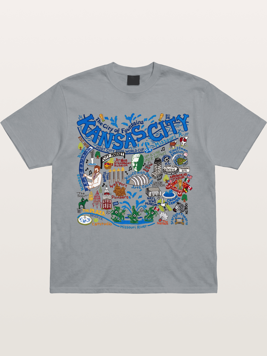 Kansas City World Cup Graphic Gildan T-shirt