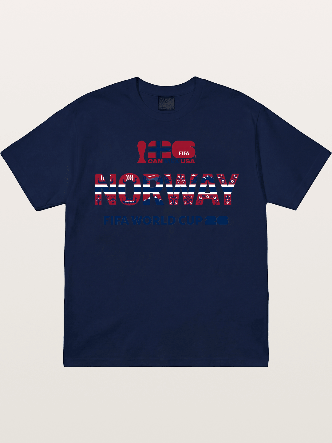 Norway 2026 Folk Pattern Print Gildan T-shirt