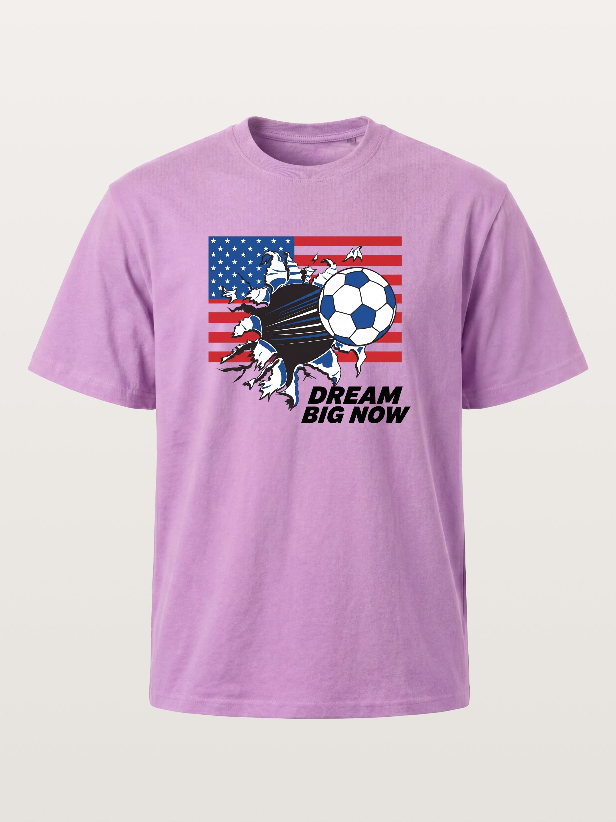 Torn Flag Soccer Explosion Design Gildan T-shirt