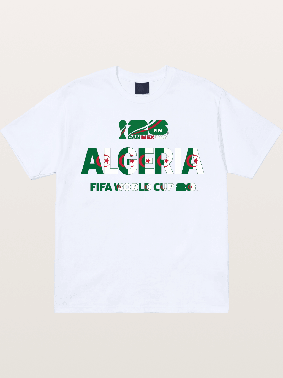 Algeria 2026 Flag Motif Art Gildan T-shirt
