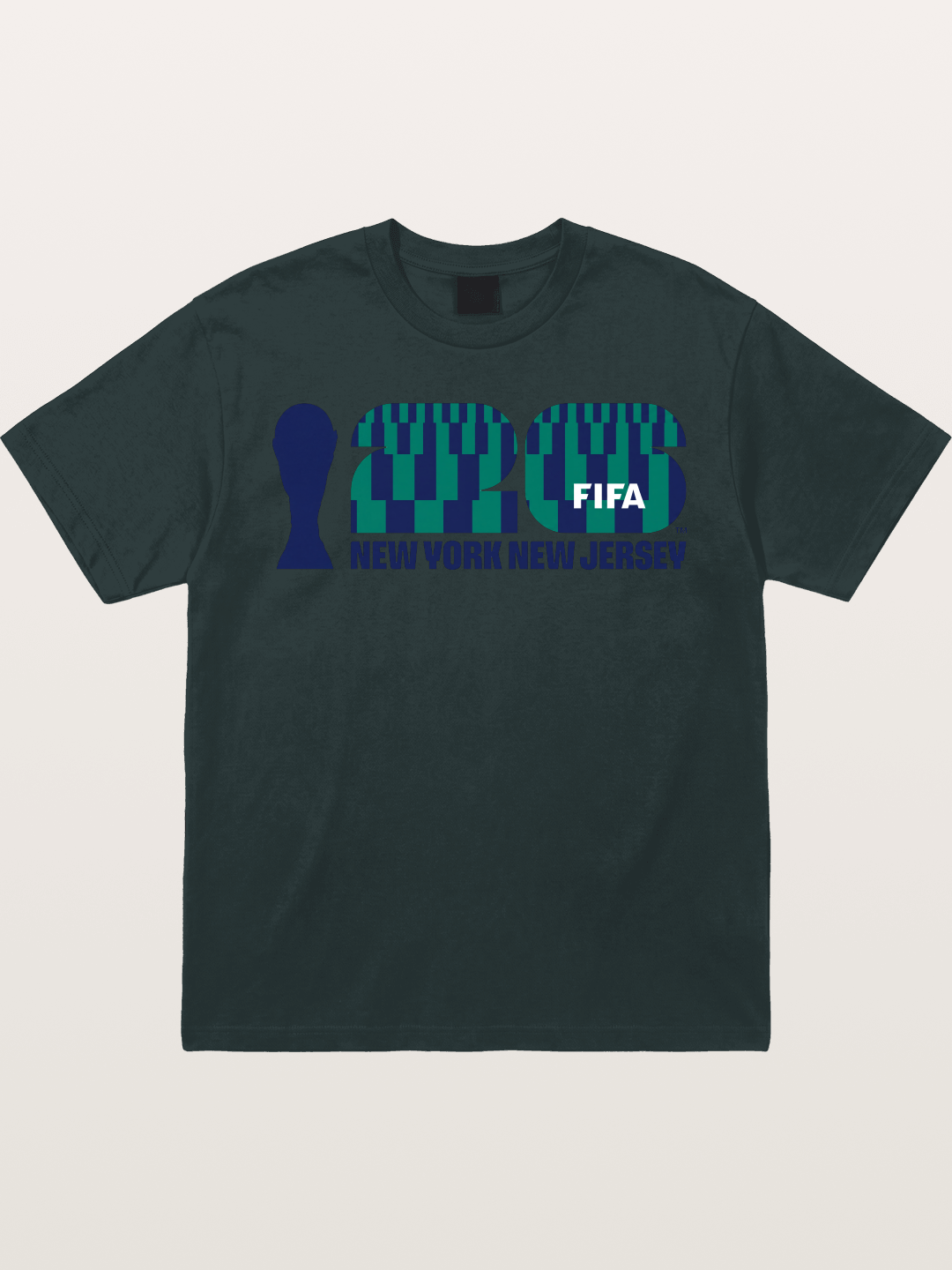 NYNJ WC 2026 Blue Geometric Logo Gildan T-shirt
