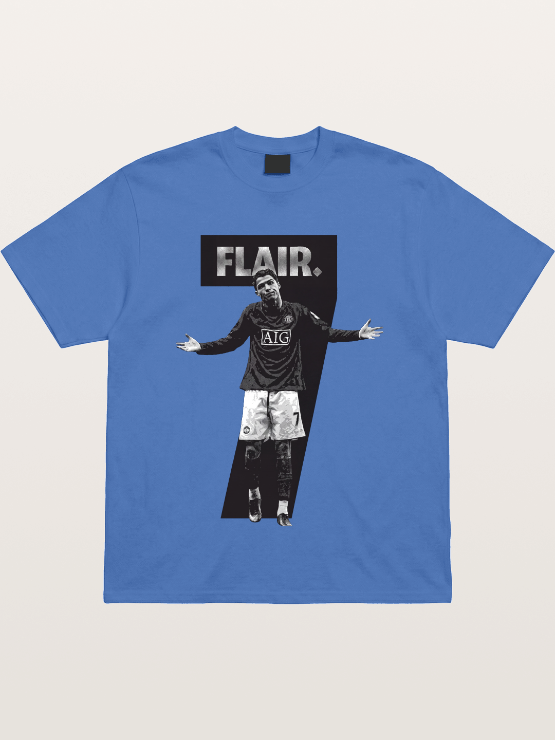 Ronaldo Black And White Number 7 Gildan T-shirt