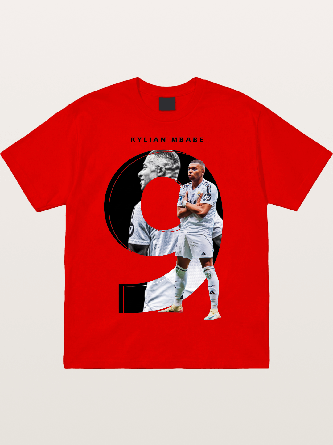 Mbappe Real Madrid Graphic Cotton T-shirt