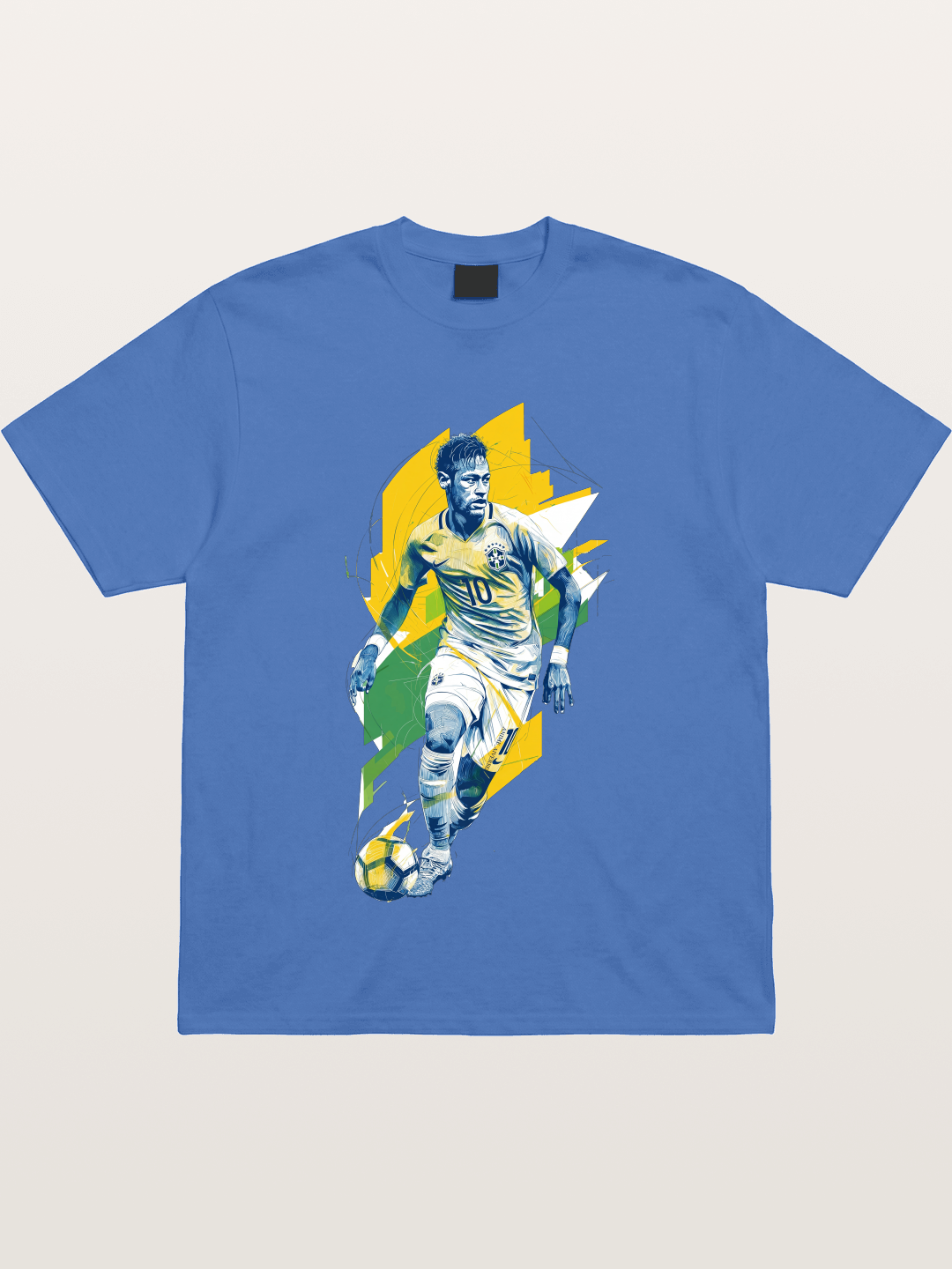 Neymar Brazil Geometric Print Gildan T-shirt