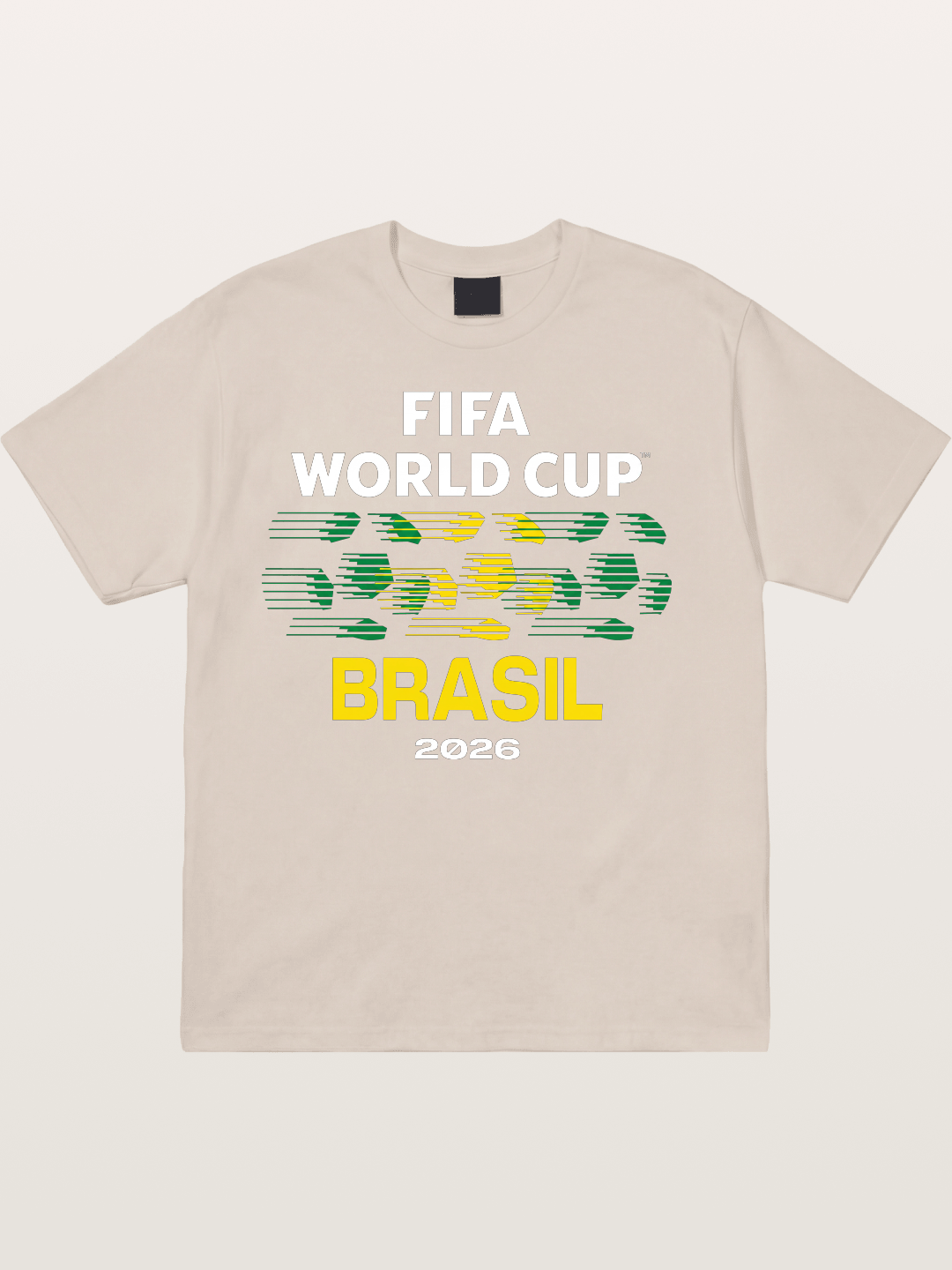 Brasil WC 2026 Speed Text Design Cotton T-shirt