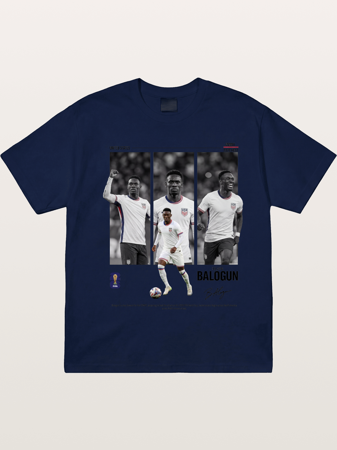 Folarin Balogun Three Panel Archive Gildan T-shirt