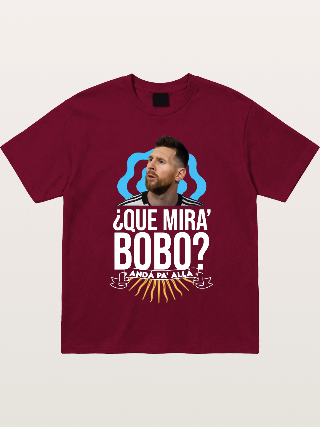 Messi Argentina Sun Design Gildan T-shirt