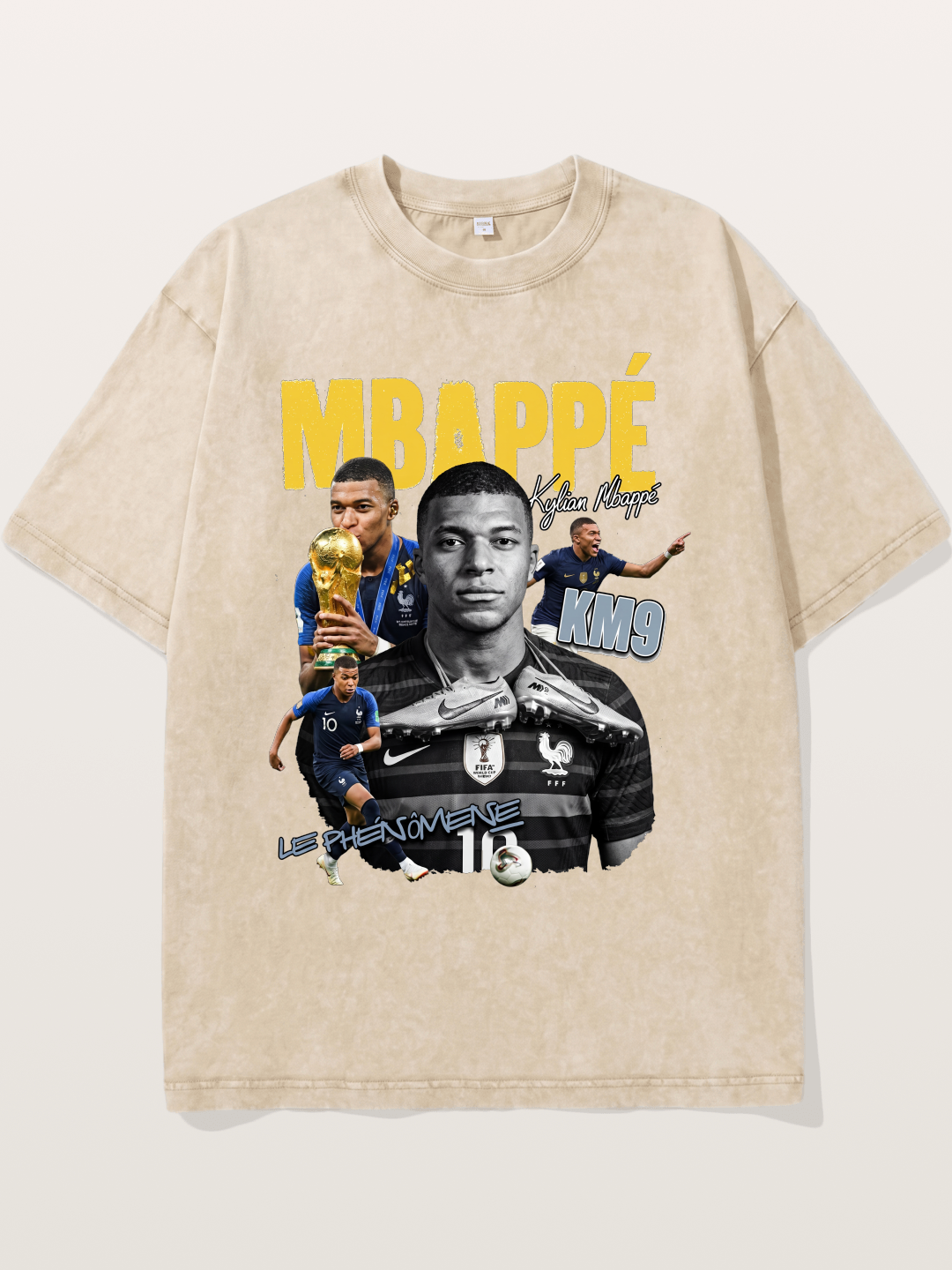 Kylian Mbappé KM9 Graphic Washed T-shirt