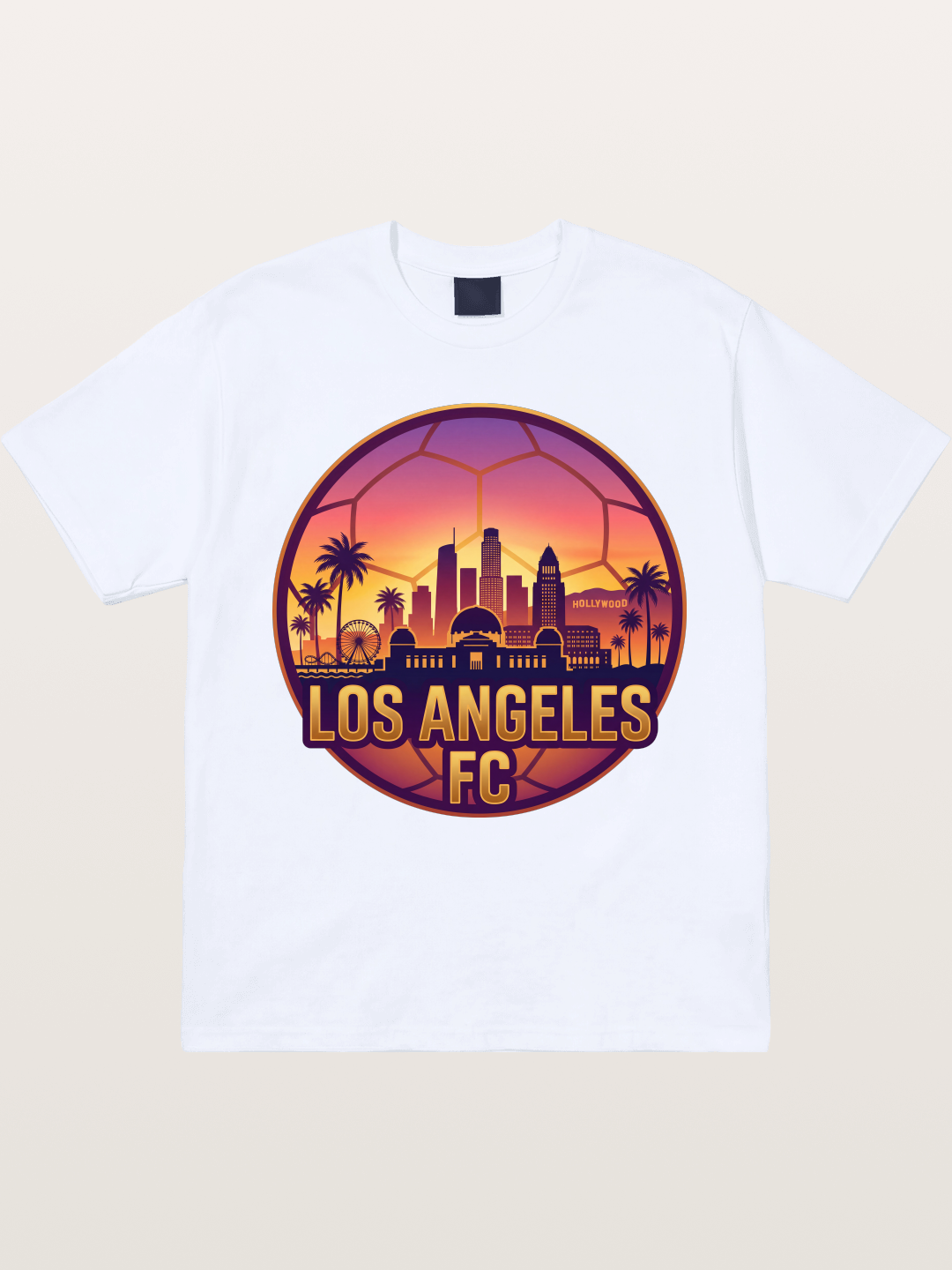 LA FC Sunset City Skyline Gildan T-shirt