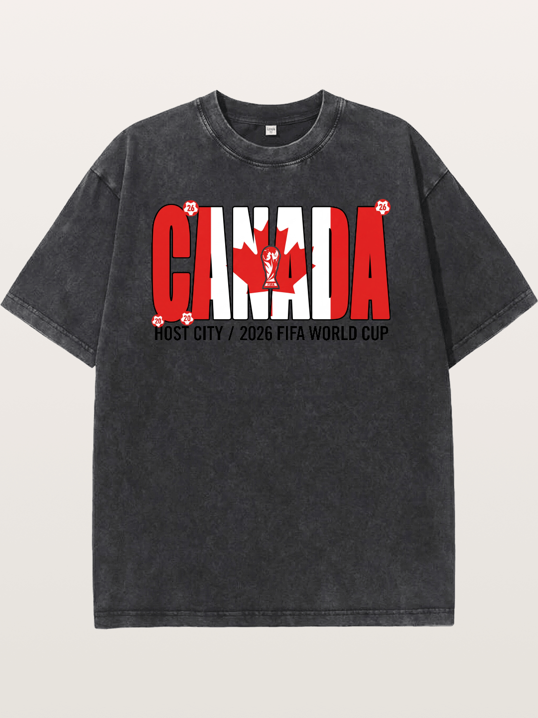 Canada 2026 World Cup Typography Washed T-shirt