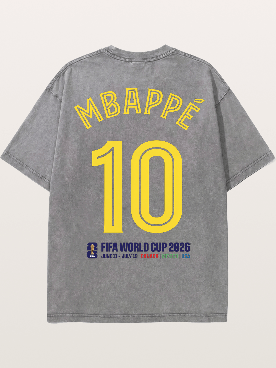 Mbappé 10 World Cup 2026 Washed T-shirt